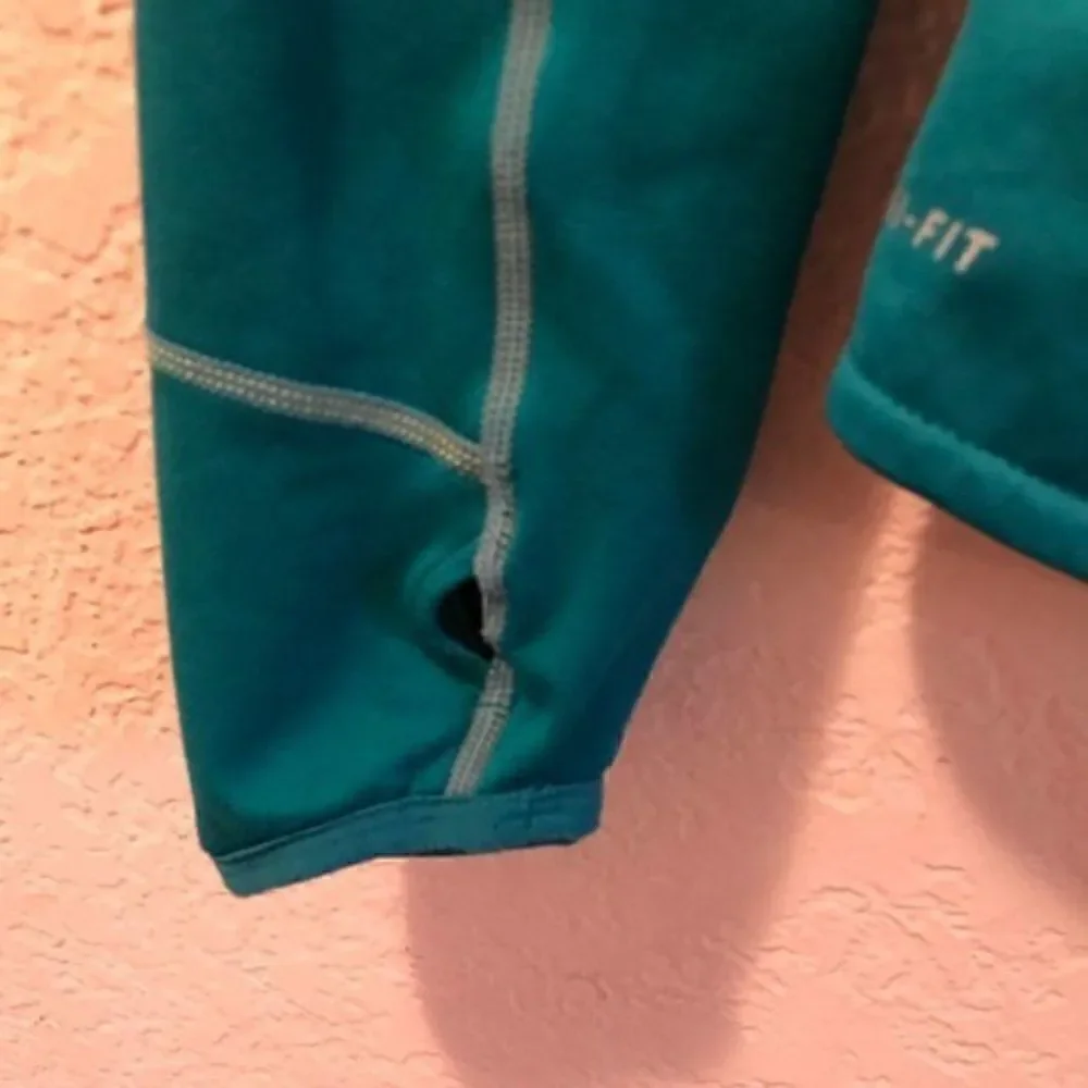 NWOT Nike Dri Fit Full Zip Athletic Jacket Small‎ Teal Running Jacket